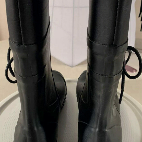 Boots Black Size 7.5 Womens Waterproof Rain Shoes - Picture 4 of 8